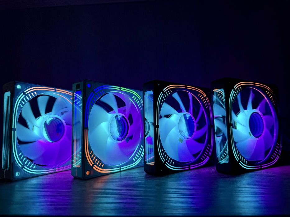 ARGB 120mm Кулер корпуса Чорний/Білий QiuzAim 4D Pro