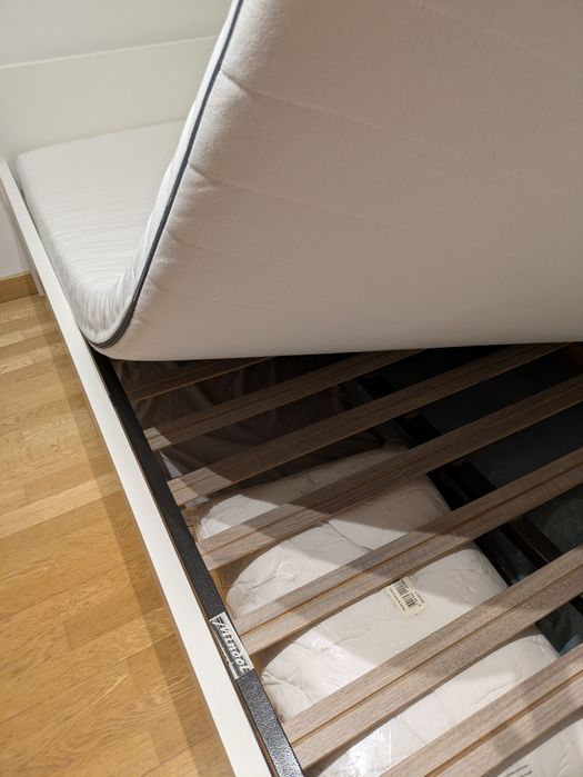 Cama individual 90x200 com gavetão, colchões IKEA