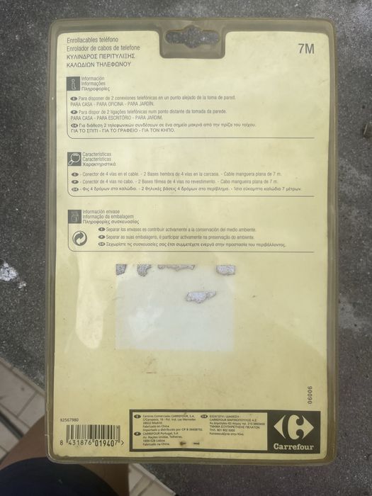 Enrolador Cabo Telefone