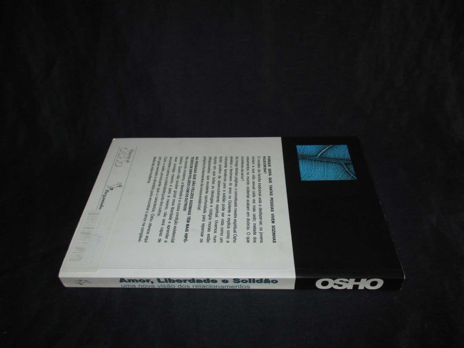 Livro Amor Liberdade e Solidão uma nova visão dos relacionamentos Osho