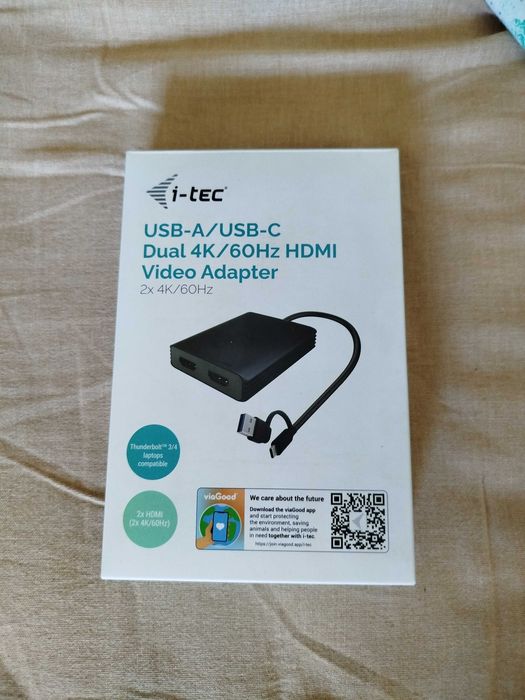 Adaptador i-tec usb-A/usb-C duplo 4K HDMI Video