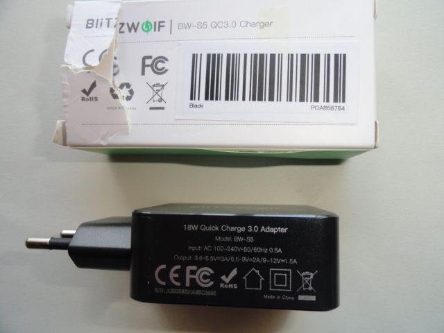 CARREGADOR USB Adaptador UE com Power3S Tech - NOVO64550651711235122