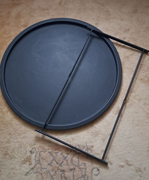 Stolik tarasowy metalowy okrągły