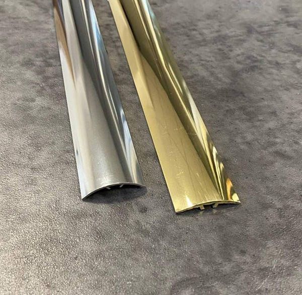 Латуний поріг TIS 40мм із прихованим кріпленням/ Латуный порог Україна