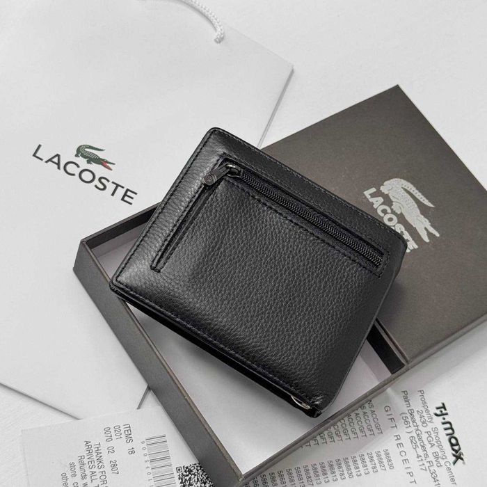 Кошелек с натурально кожи Lacoste, Гаманець Lacoste