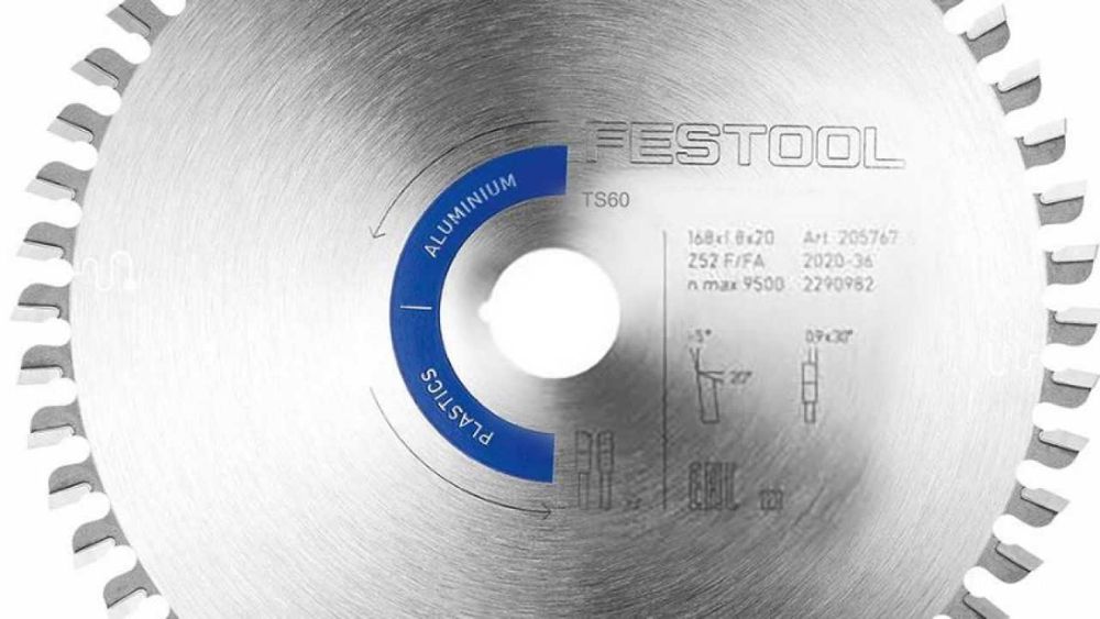 Диск пиляльний ALUMINIUM / PLASTICS HW 168 x1.8 x 20 F/FA52 Festool