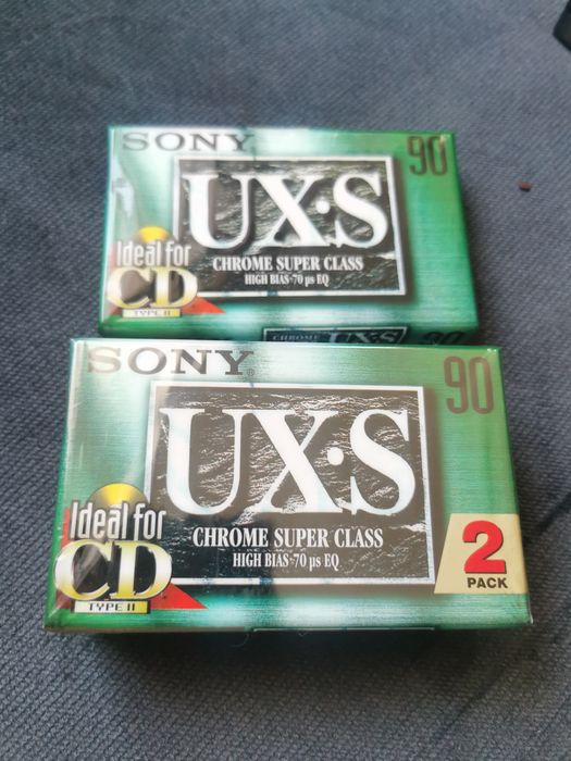 3 kasety magnetofonowe Sony UXS 90 nowe w folii