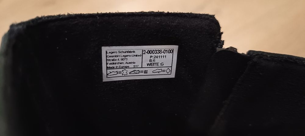 Legero damskie buty skórzane z membraną Gore-Tex  rozmiar 39 nowe