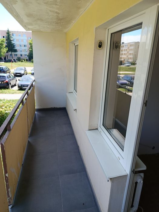 Mieszkanie 35.6m² w bloku na parterze z balkonem  i piwnicą 18 stycznia