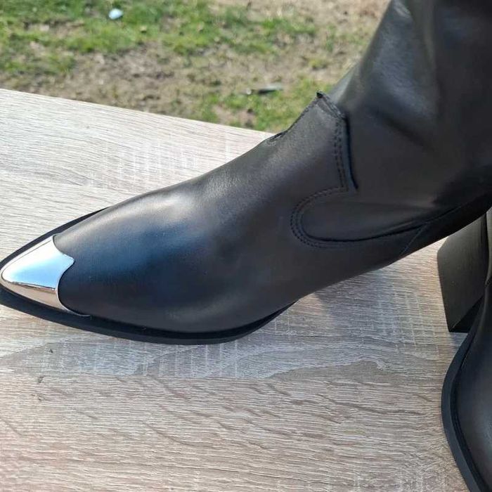 Kowbojki Made in Italy • skóra naturalna • 38 • nowe