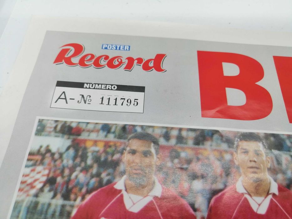 2 posters antigos do Benfica épocas 54/55 e 94/95