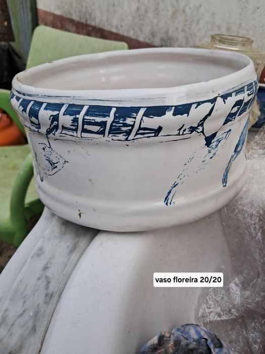 Vaso flireura em ceramica delft holandês