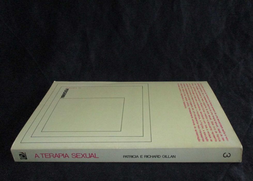 Livro A Terapia Sexual Patricia e Richard Gillan Edições 70