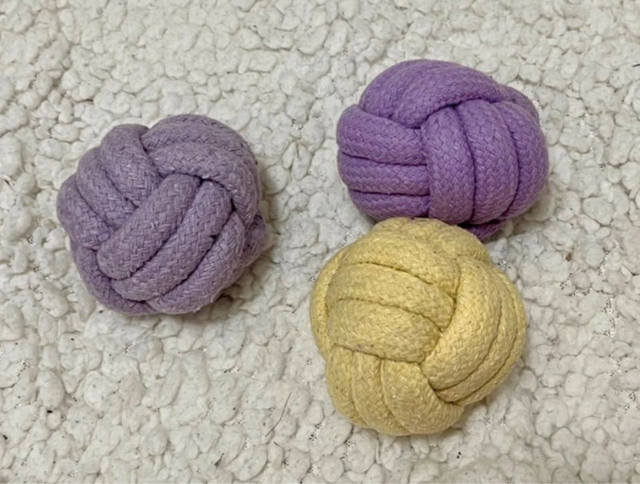 Plecione piłki zabawki dla psa zestaw