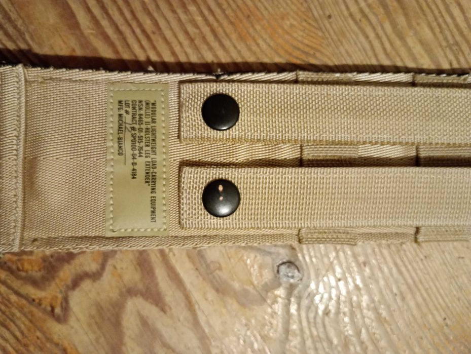 Holster kabura na udo desert US army kontrakt molle leg extender