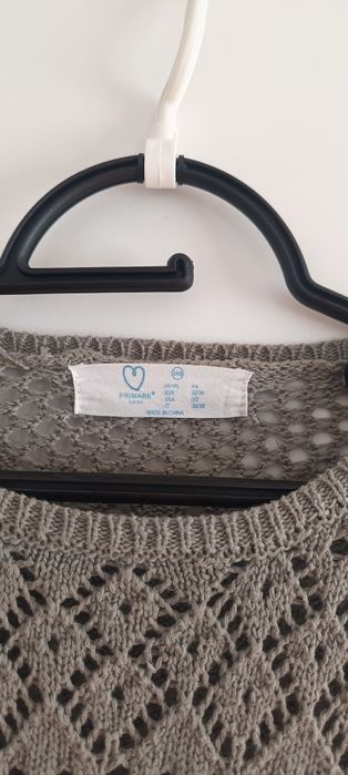 Sweterek Primark khaki xs ażurowy