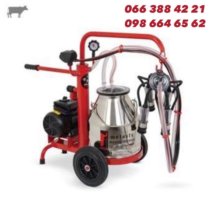 Доїльний апарат Меласті з нержавіючим відром ТЕК-1РК