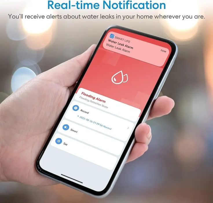 Умный Wi-Fi Датчик утечки воды с сиреной