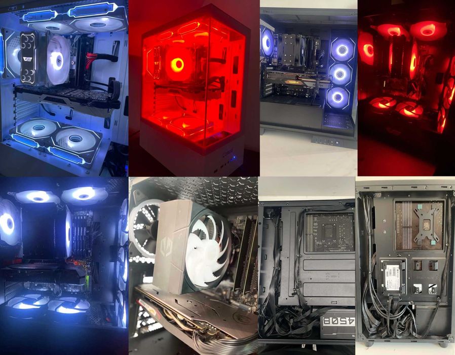 Mocny Komputer Gamingowy RTX 5060 8GB / R5 5500 / 32 Ram / SSD+HDD / W11 / Do Gier / Bialy ARGB