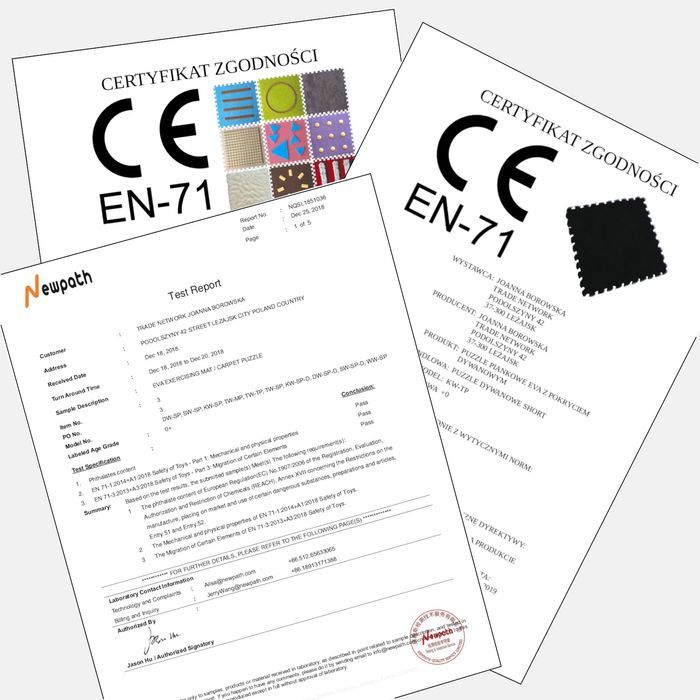 puzzle dywanowe BASIC czerwony