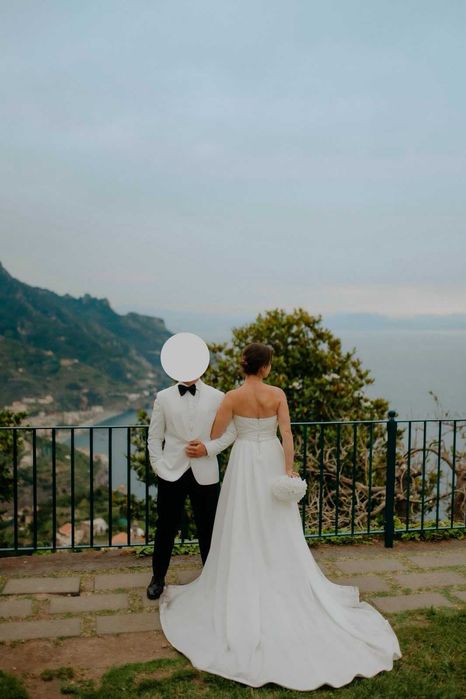 Suknia ślubna Herm's Bridal Graziano z dopinanym trenem