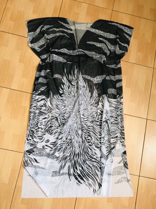 Нова сіточка пляжна сукня розмір XXL 52-58 максі накидка купальник