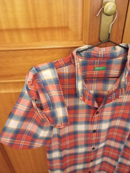 Camisa xadrez Benetton