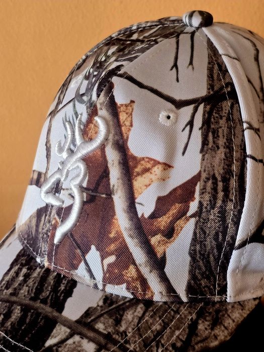 Czapka myśliwska wędkarska na polowanie ŁOWY kamuflaż. One size. NOWA