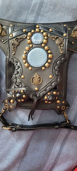Bolsa de perna de cor preta