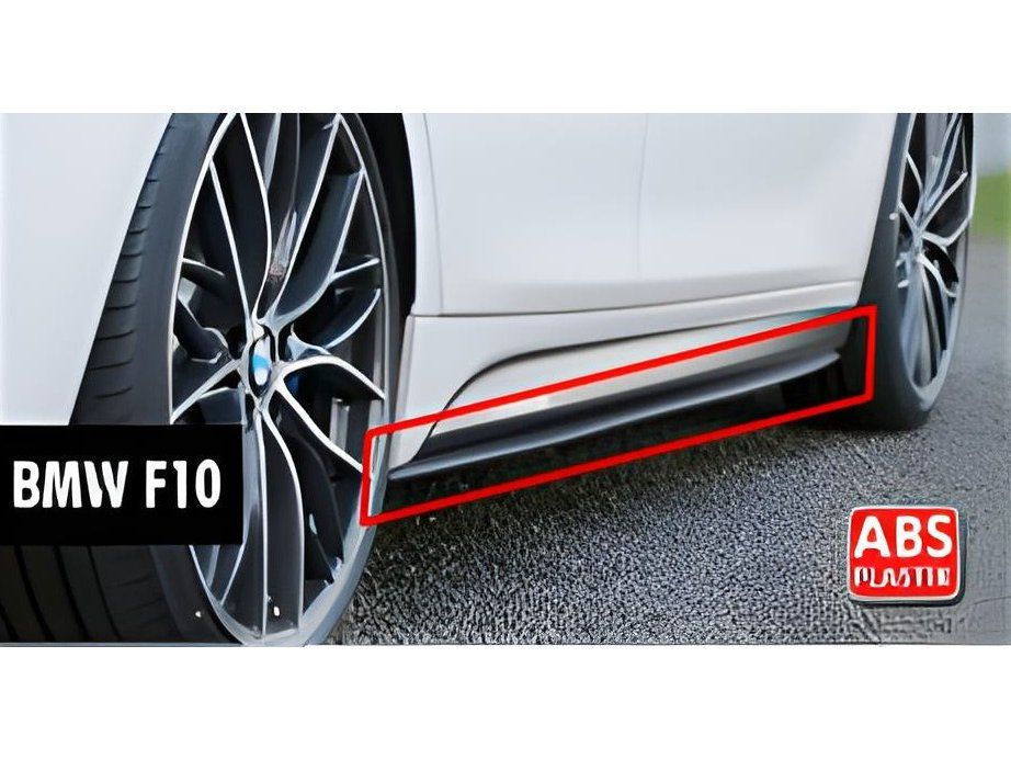 BMW 5-Series F10 Бокові пороги DPT V-2 (Чорний)