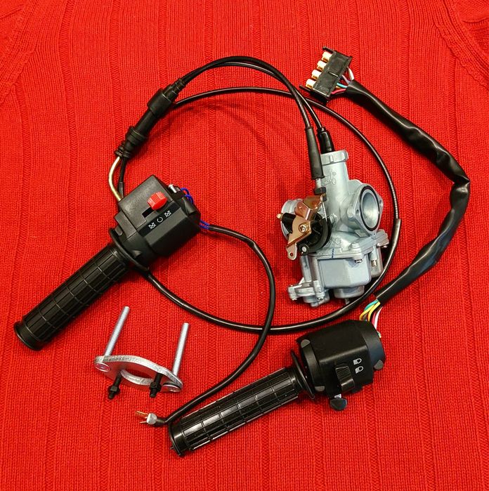 Комплект “ЯВА+" Карбюратор PZ30 з прискорювачем,трос,пульти,ручка газу