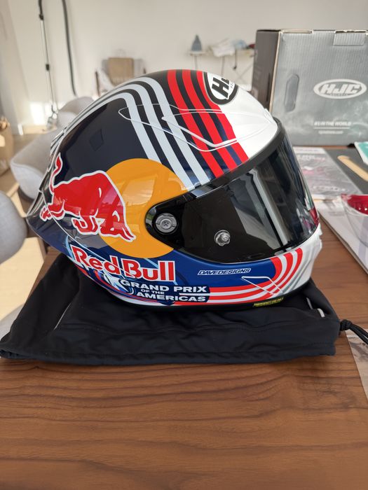 Capacete HJC RPHA 1 – Edição Red Bull | Tamanho M (57–58) | Como Novo