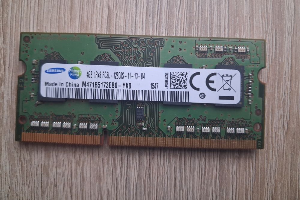 Pamięć RAM Samsung 4GB DDR3 SO-DIMM PC3L-12800S 1600MHz