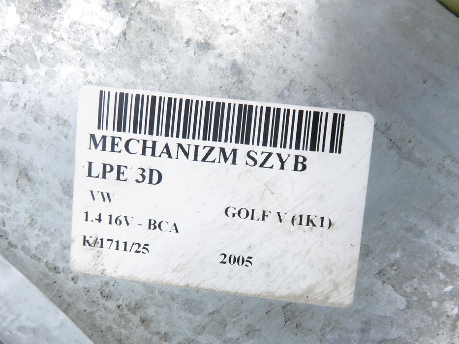 Podnośnik Szyby Lewy Przedni 3d Vw Golf V