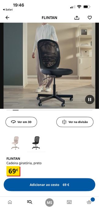 Cadeira Ikea Flintan