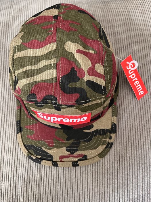 Boné Supreme 5-Panel Camuflado – Estilo Militar