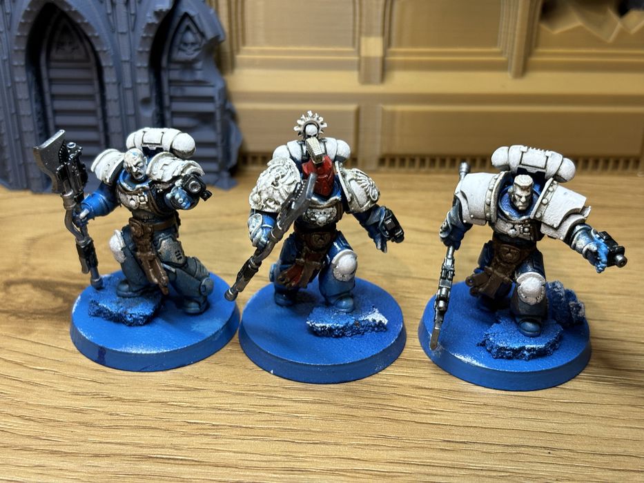 3x victrix guard ultramarines kitbash z druku