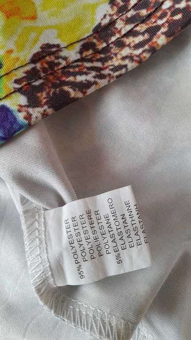 Nowa SUKIENKA tunika S/M róże panterka kryształki pachy Od 42 cmx2