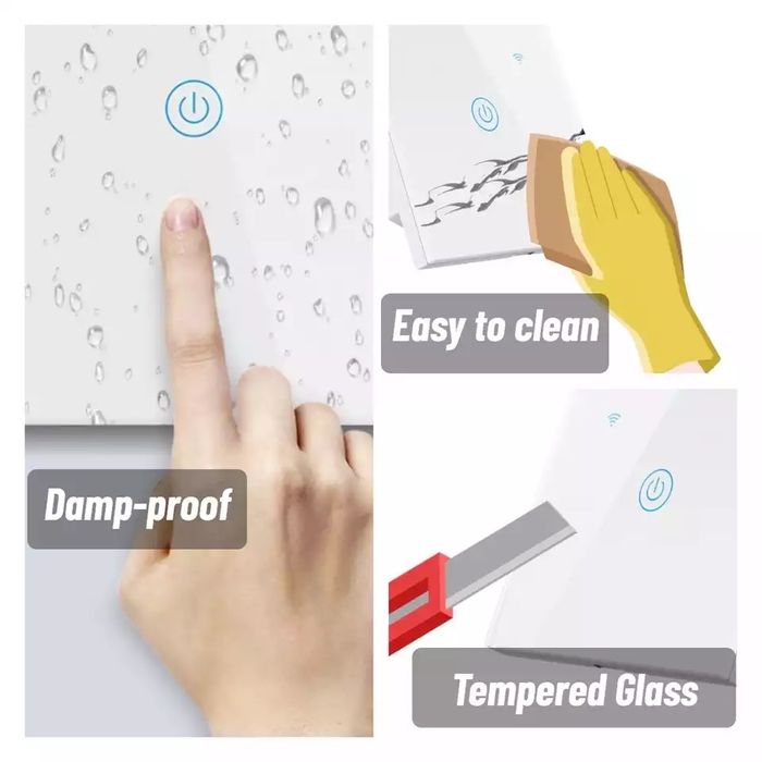 Interruptor inteligente de luz 1/2/3 módulos (Homekit)