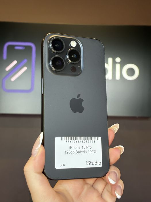 iPhone 15 Pro 128GB Tytan Czarny- Stan bardzo dobry – Raty 0% – Wysyłka / Odbiór Warszawa GWARANCJA 12 MIESIĘCY!!!