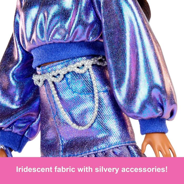 Barbie Deluxe Style in Metallic Blue Top and Skirt Сяючий індиго JFP42