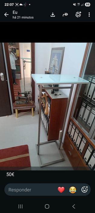 Expositor em aço inoxidável