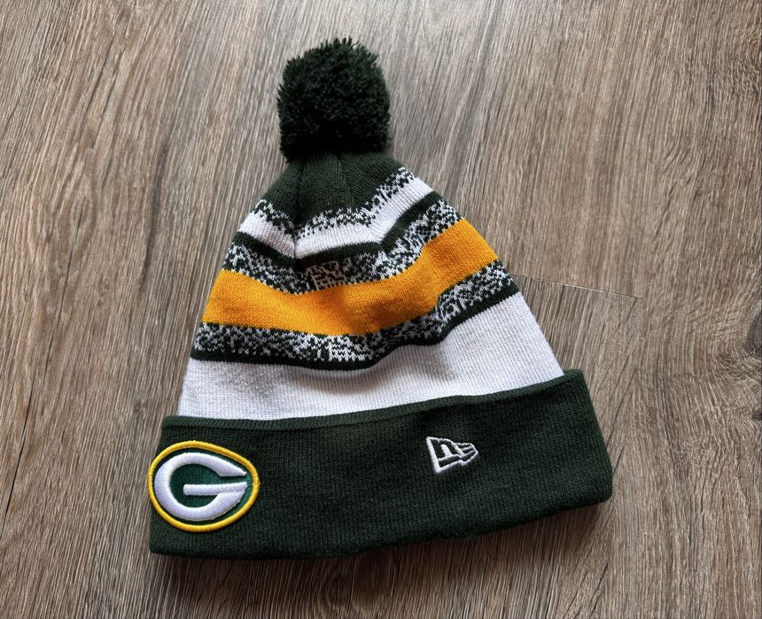 Шапка з балабоном New Era NFL Green Bay Packers туристична лижна