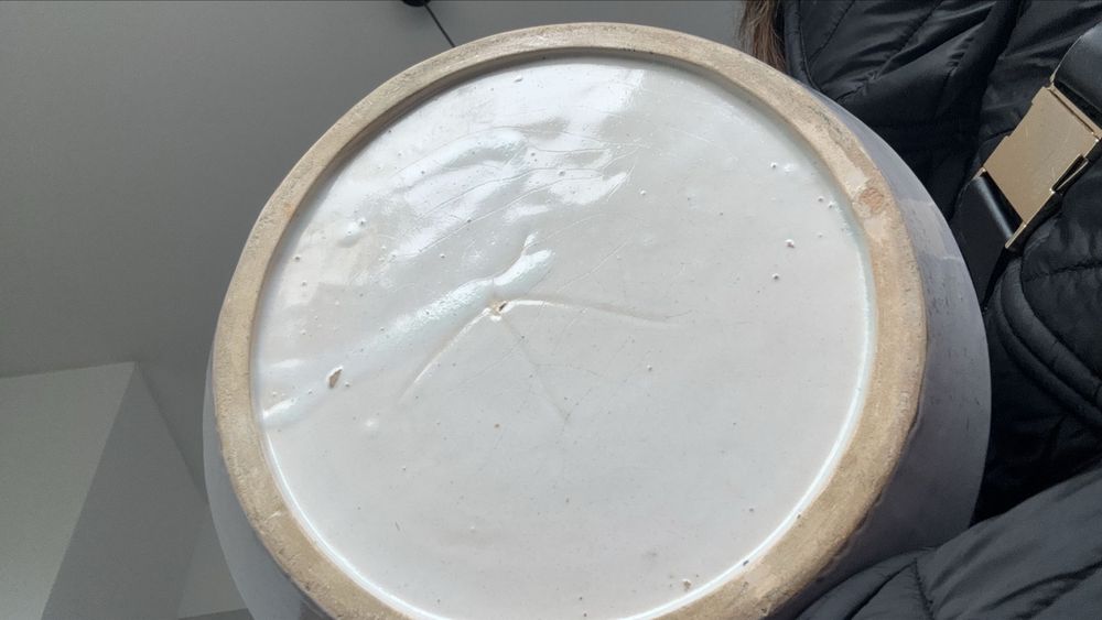 Cachepot antigo em faiança (Majolica)