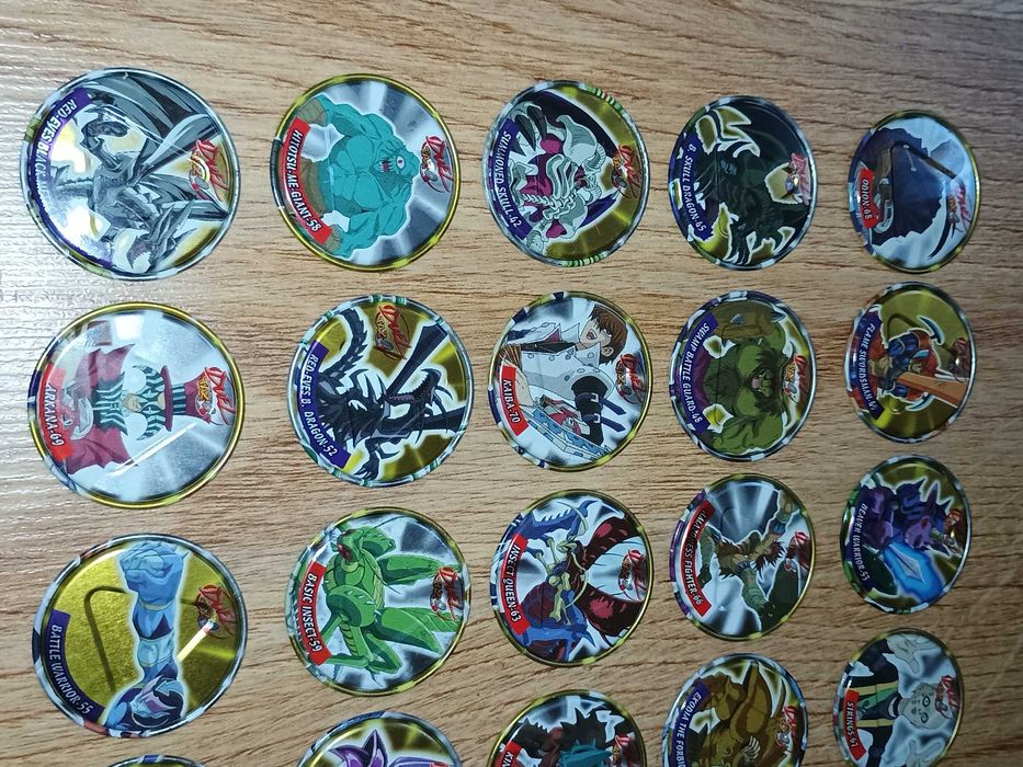 YuGiOh metal Tazo Duel cała seria 30/30 komplet full