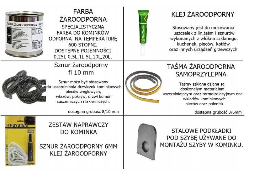 Szyba  szkło hartowane do kominka żaroodporne na wymiar