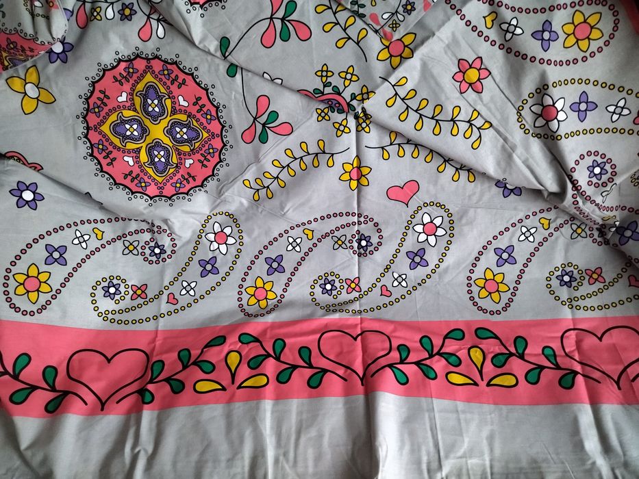 Komplet pościeli 140x200 wzór folkowy
