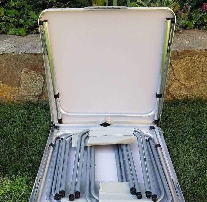 Стол складной, раскладной со стульями .Для дачи,сада,похода, кемпинга