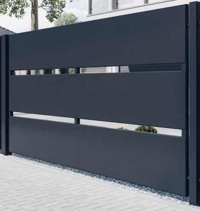 Przęsło , ogrodzenie nowoczesne panelowe , palisada  150x200