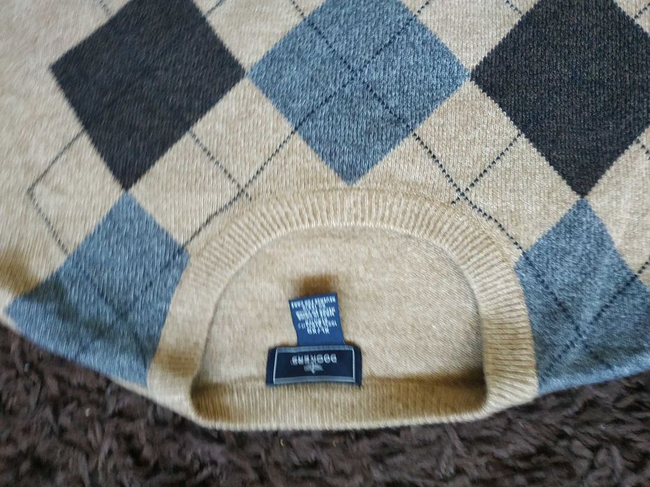 Sweter męski w romby r. XXL